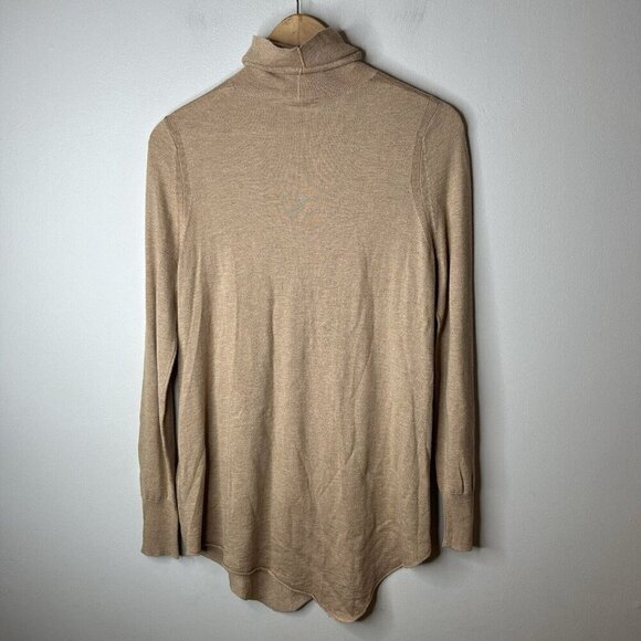 Joie TurtleNeck Sweater‎ Womens M Brown Cashmere Wool Blend Luxury Neutral Soft - Picture 9 of 12